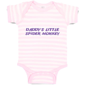 Baby Clothes Daddy's Little Spider Monkey Dad Father's Day Baby Bodysuits Cotton