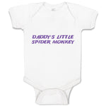 Baby Clothes Daddy's Little Spider Monkey Dad Father's Day Baby Bodysuits Cotton