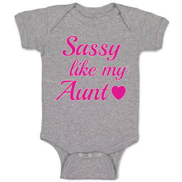 Baby Clothes Sassy like My Aunt Baby Bodysuits Boy & Girl Newborn Clothes Cotton