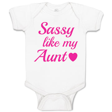 Baby Clothes Sassy like My Aunt Baby Bodysuits Boy & Girl Newborn Clothes Cotton