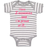 Baby Clothes I Have 2 Mommies... and I'M Proud of It. Gay Lgbtq Baby Bodysuits