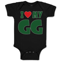 Baby Clothes I Love My Gg Grandma Grandmother Baby Bodysuits Boy & Girl Cotton