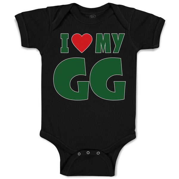 Baby Clothes I Love My Gg Grandma Grandmother Baby Bodysuits Boy & Girl Cotton