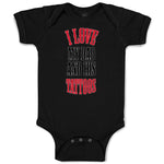 Baby Clothes I Love My Dad Ans His Tattoos Dad Father's Day Baby Bodysuits