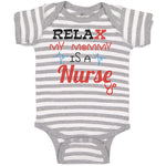 Baby Clothes Relax My Mommy Is A Nurse Baby Bodysuits Boy & Girl Cotton