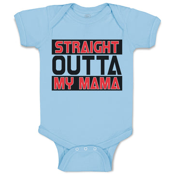 Baby Clothes Straight Outta My Momma Funny Baby Bodysuits Boy & Girl Cotton