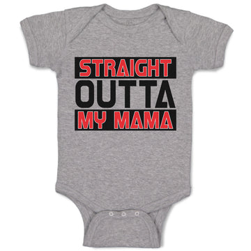 Baby Clothes Straight Outta My Momma Funny Baby Bodysuits Boy & Girl Cotton