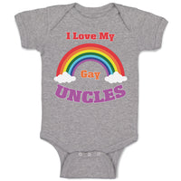 Baby Clothes I Love My Gay Uncles Baby Bodysuits Boy & Girl Cotton