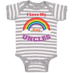 Baby Clothes I Love My Gay Uncles Baby Bodysuits Boy & Girl Cotton