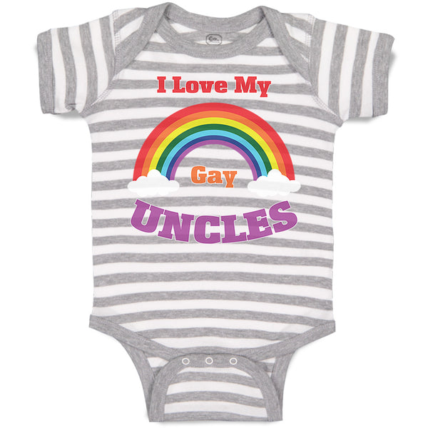 Baby Clothes I Love My Gay Uncles Baby Bodysuits Boy & Girl Cotton