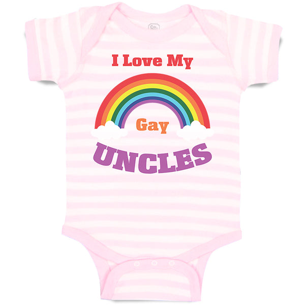 Baby Clothes I Love My Gay Uncles Baby Bodysuits Boy & Girl Cotton
