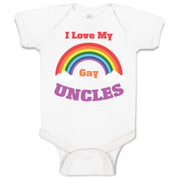 Baby Clothes I Love My Gay Uncles Baby Bodysuits Boy & Girl Cotton