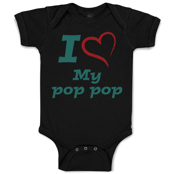 Baby Clothes I Love My Pop Pop Grandfather Grandpa Baby Bodysuits Cotton