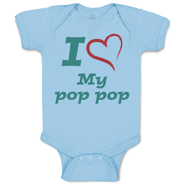 Baby Clothes I Love My Pop Pop Grandfather Grandpa Baby Bodysuits Cotton