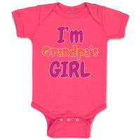 Baby Clothes I'M Grandpa's Girl Grandmother Grandma Baby Bodysuits Cotton