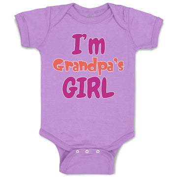 Baby Clothes I'M Grandpa's Girl Grandmother Grandma Baby Bodysuits Cotton