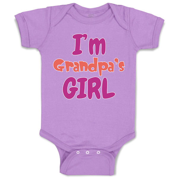 Baby Clothes I'M Grandpa's Girl Grandmother Grandma Baby Bodysuits Cotton