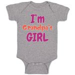 Baby Clothes I'M Grandpa's Girl Grandmother Grandma Baby Bodysuits Cotton