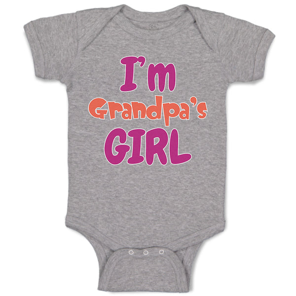 Baby Clothes I'M Grandpa's Girl Grandmother Grandma Baby Bodysuits Cotton