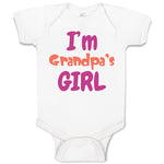 Baby Clothes I'M Grandpa's Girl Grandmother Grandma Baby Bodysuits Cotton