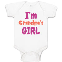 Baby Clothes I'M Grandpa's Girl Grandmother Grandma Baby Bodysuits Cotton