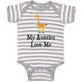 Baby Clothes My Aunties Love Me Aunt Gay Lgbtq Baby Bodysuits Boy & Girl Cotton