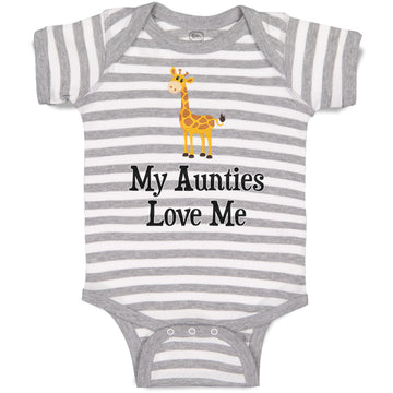 Baby Clothes My Aunties Love Me Aunt Gay Lgbtq Baby Bodysuits Boy & Girl Cotton