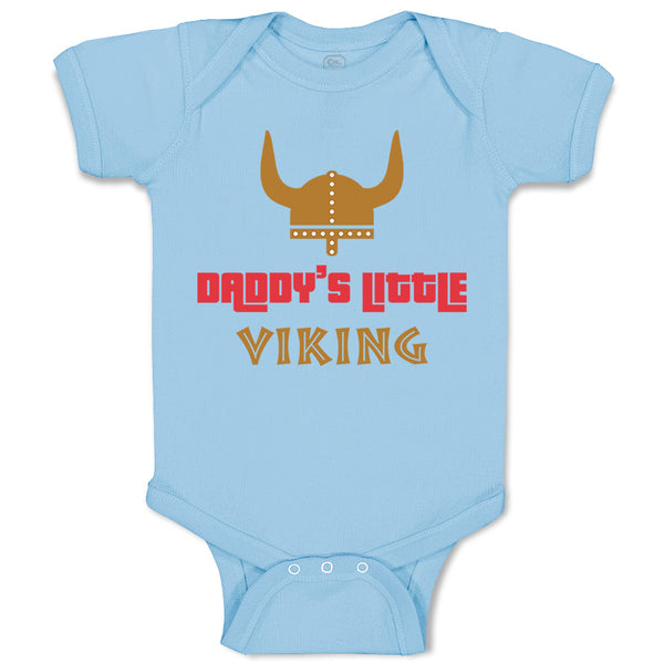 Baby Clothes Daddy's Little Viking Valhalla Dad Father's Day Baby Bodysuits