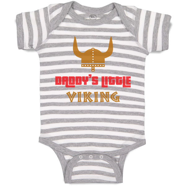 Baby Clothes Daddy's Little Viking Valhalla Dad Father's Day Baby Bodysuits