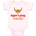 Baby Clothes Daddy's Little Viking Valhalla Dad Father's Day Baby Bodysuits