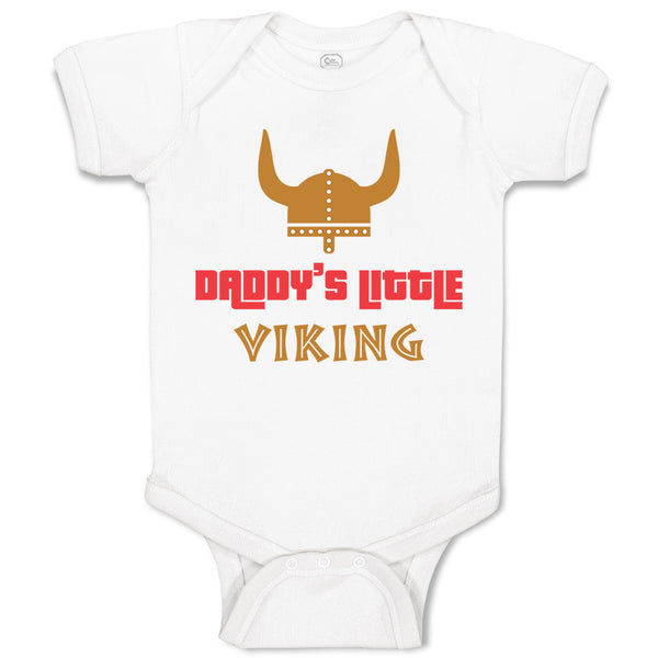 Baby Clothes Daddy's Little Viking Valhalla Dad Father's Day Baby Bodysuits