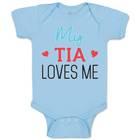 Baby Clothes My Tia Loves Me Baby Bodysuits Boy & Girl Newborn Clothes Cotton