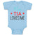 Baby Clothes My Tia Loves Me Baby Bodysuits Boy & Girl Newborn Clothes Cotton