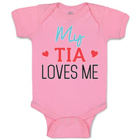 Baby Clothes My Tia Loves Me Baby Bodysuits Boy & Girl Newborn Clothes Cotton