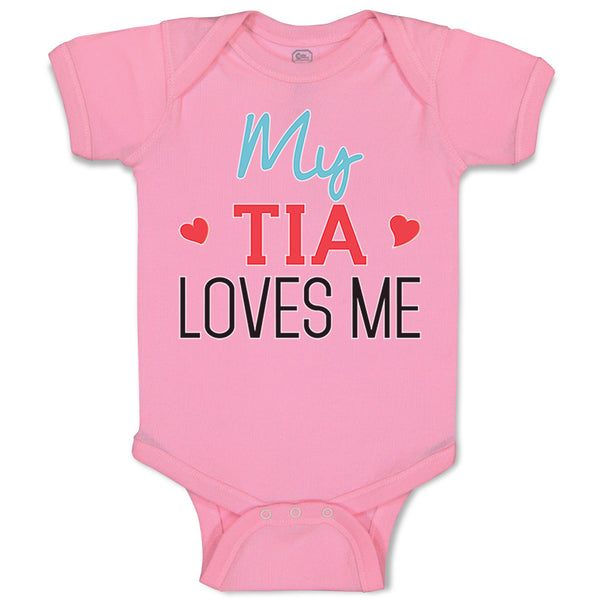 Baby Clothes My Tia Loves Me Baby Bodysuits Boy & Girl Newborn Clothes Cotton