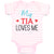 Baby Clothes My Tia Loves Me Baby Bodysuits Boy & Girl Newborn Clothes Cotton