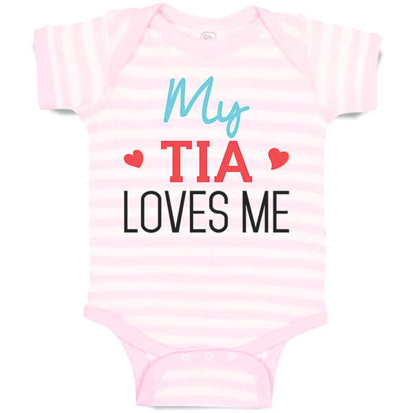 Baby Clothes My Tia Loves Me Baby Bodysuits Boy & Girl Newborn Clothes Cotton