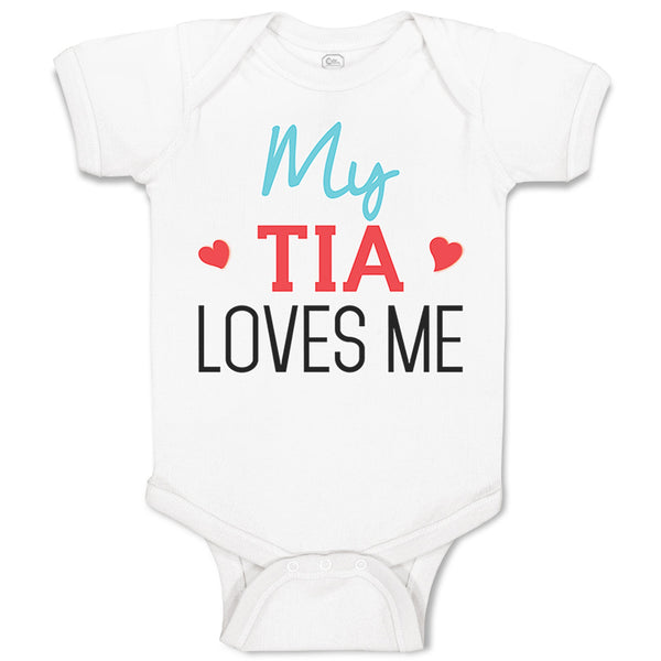 Baby Clothes My Tia Loves Me Baby Bodysuits Boy & Girl Newborn Clothes Cotton