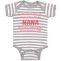 Baby Clothes If You Mess with Me You Mess with My Nana B Funny Baby Bodysuits