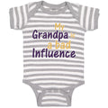 Baby Clothes My Grandpa Is A Bad Influence Grandpa Grandfather Baby Bodysuits