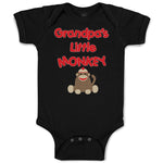 Baby Clothes Grandpa's Little Monkey Grandpa Grandfather Baby Bodysuits Cotton