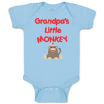 Baby Clothes Grandpa's Little Monkey Grandpa Grandfather Baby Bodysuits Cotton