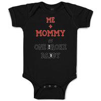 Baby Clothes Me + Mommy = 1 Broke Daddy Funny Humor Style C Baby Bodysuits