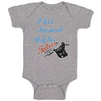 Baby Clothes I Love My Uncle and His Tattoos Baby Bodysuits Boy & Girl Cotton