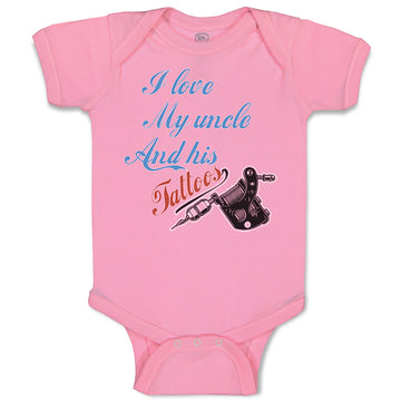 Baby Clothes I Love My Uncle and His Tattoos Baby Bodysuits Boy & Girl Cotton