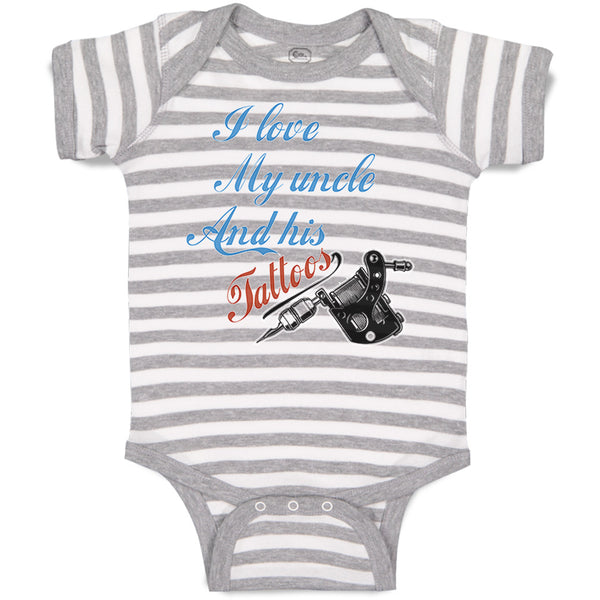Baby Clothes I Love My Uncle and His Tattoos Baby Bodysuits Boy & Girl Cotton
