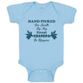 Baby Clothes Hand Picked for Earth by My Great Grandpa in Heaven Baby Bodysuits