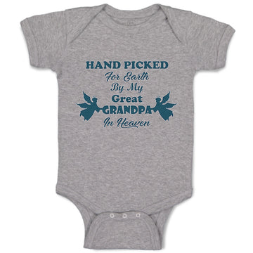 Baby Clothes Hand Picked for Earth by My Great Grandpa in Heaven Baby Bodysuits