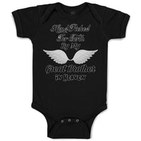 Baby Clothes Hand Picked for Earth by My Great Brother in Heaven Baby Bodysuits