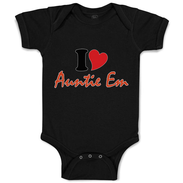 Baby Clothes I Heart Auntie Em Aunt Baby Bodysuits Boy & Girl Cotton